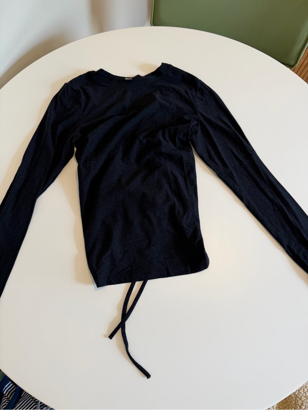 Beyond yoga long sleeve with open back detail